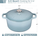 VORRINGARD Enameled Cast Iron Dutch Oven Pot - Image 2