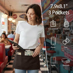 BOHARERS Waist Apron with 3 Pockets 3 Pack - Image 2