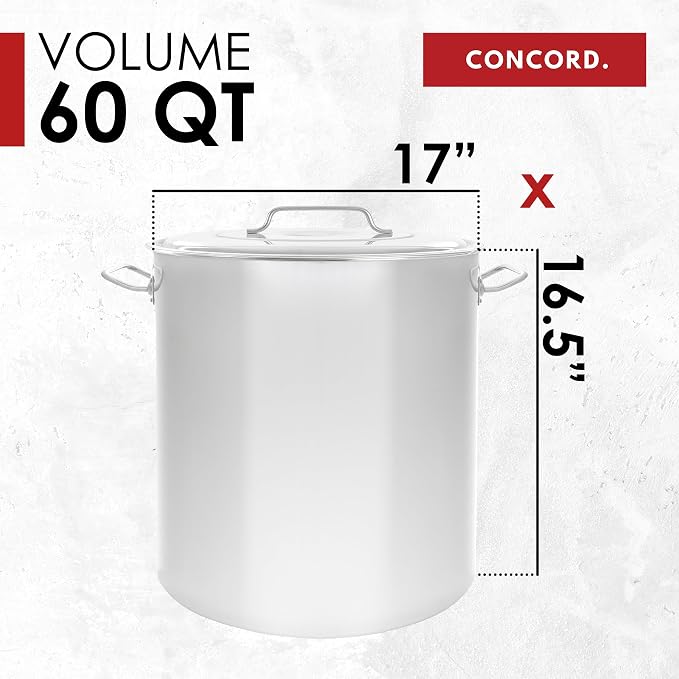 Concord Cookware Stainless Steel Stock Pot Kettle - Image 5