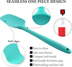 HOTEC 600℉ Heat Resistant BPA-Free Silicone Rubber Spatula Set, Kitchen Cooking - Image 6