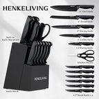 Knife Set, 14-Piece Kitchen Knives Set - Image 2