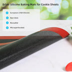 Perforated Silicone Baking Mat for Two-Thirds Size Pan, Non-Stick Eclair Baking - Image 3