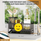 Sponge Holder for Kitchen Sink, Smiley Face Sink Caddy - Image 5