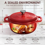 Enameled Cast Iron Dutch Oven Pot - Image 2
