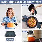 Walfos XXL Silicone Trivet 16 Inch and Trivets Mats 12 Inch, Trivets - Image 4