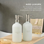 MaisoNovo Soap Dispenser 2-Piece Set | 16.9oz White Bottles - Image 3