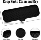 Zulay Kitchen Large Silicone Sponge Holder – Flexible Sink Organizer Tray - Image 4