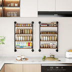 IBUYKE Spice Rack Wall Mount, 4 Tier Hanging Seasoning Organizer, Large Spice - Image 7