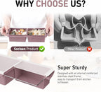 Silicone Freezer Tray with Lid Soup Freezer Container Molds with Steel - Image 4