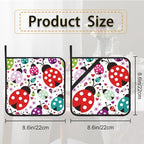 Ladybug Flower Pot Holder Set of 2, Heat Resistant Potholders Oven Hot Pads - Image 2