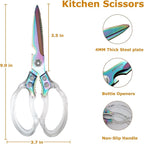 AWinjoy Heavy Duty Sharp Kitchen Scissors, Dishwasher Safe, Cooking Shears - Image 4