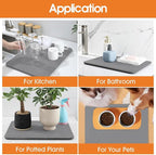 Snuggery Stone Drying Mat for Kitchen Counter - Image 6