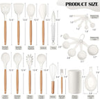 HaWare Kitchen Cooking Utensils Set, 23-Piece Silicone Kitchen Utensils Spatula - Image 2