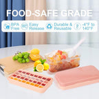 Ice Cube Tray with Lid and Bin, Ice Cube Pop Out Tray, Ice Cube Trays - Image 2