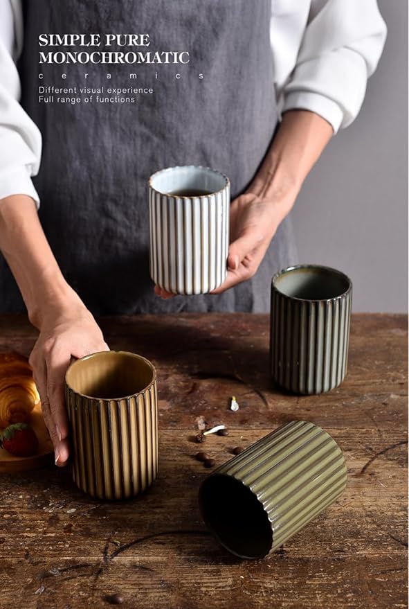 TOPYOKK Stoneware Coffee Bar Utensil Holder Tea & Coffee Spoon & Stirrer Holder - Image 6