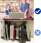 20 Piece Reusable Baking Tray Stacker, Space Saving Fixed Cookie Tray Stacker - Image 3