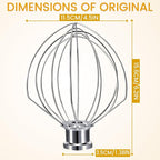K45WW 6 Wire Whip for 4.5 5 QT KitchenAid Tilt-Head Stand Mixer，Whisk - Image 3