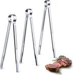 Chengu 3 Pieces 8.7 Inch, 11.7inch Kitchen Tongs Set Stainless Steel Tongs by CHENGU