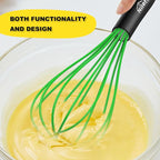 NileHome Silicone Whisk Set, 3 Pack Kitchen Whisk 10" Kitchen Wisk Wire Whisks - Image 4