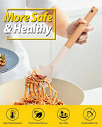 Silicone Pasta Fork and Ladle Spoon Set - Image 3