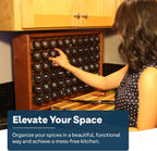 AllSpice Spice Rack Organizer, 525 Unique Labels, Countertop or Wall Mount - Image 2