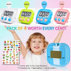Antonki 4 Pack Digital Timer for Kids, Kitchen Timer for Cooking, Exercise - Image 7