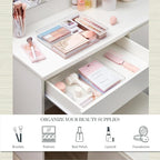 STORi SimpleSort 2-Piece Stackable Clear Drawer Organizer Set | 12" x 9" x 2" - Image 3