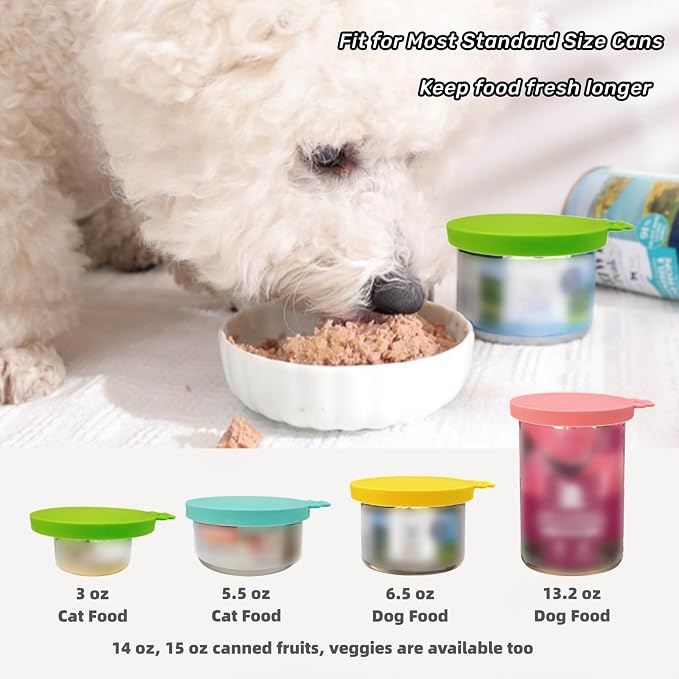 MoPawKT- Silicone Pet Food Can Covers Lids, 3 Inner Diameters 2.6”/3”/3.4” Fits - Image 7