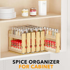 SpaceAid Bamboo Pull Out Spice Rack Organizer - Image 6
