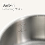 CAROTE 1.5QT & 3.0QT Stainless Steel Saucepan Set, Tri Ply Stainless Steel - Image 5