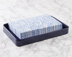 mDesign Modern Decorative Metal Guest Hand Towel Tray Holder Organizer - Image 3
