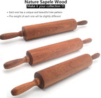 Classic Sapele Wooden Rolling Pin - Image 4