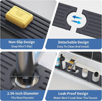 Faucet Mat for Kitchen Sink, Water Absorbent Kitchen Faucet Mat, Durable Sink - Image 8