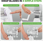 NutriChef 3 in 1 Cheese Grater & Shredder | Strong Suction Base, Rotary Handle - Image 3
