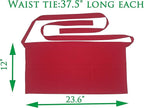 Resist water 3 big Pockets Waist Server Apron Kitchen Restaurant Unisex Half - Image 6