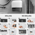 Paper Towel Dispenser, Large Capacity Wall Mount Tissue Dispensers - Image 8