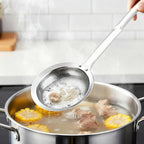 Skimmer Spoon Filter Grease Foam Fine Mesh Stainless Steel Sieve Colander - Image 7