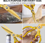 CGBE Kitchen Scissors, Heavy Duty Dishwasher Safe Food Scissors - Image 4