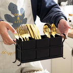 NelyBet Flatware, Kitchen Utensil & Silverware Caddy Organizer Bin Holder - Image 5