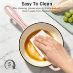 Enameled Cast Iron Sauce Pan, 2 Quart Enameled Saucepan - Image 7