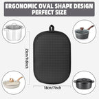 Hovico 2PCS Silicone Pot Holders, Oven Mitts Heat Resistant Hot Pads - Image 2