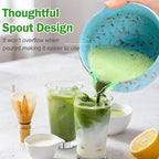 Matcha Bowl and Whisk Set, BPA-Free – Multi-Layer Ice-Crackle Ceramic Chawan - Image 5