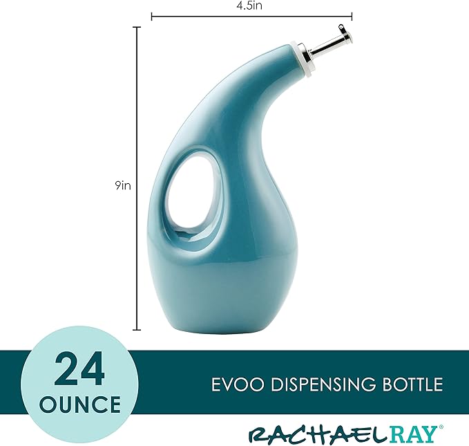 Rachael Ray 48467 Ceramic EVOO Oil and Vinegar Dispensing Bottle - Image 2