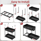 Sevenblue 4 Pack Under Sink Organizer, Bathroom Organizers and Storage - Image 9