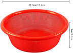 4 pcs Plastic Wash Basket Round Perforated Colander Wash Vegetables and Fruits - Image 5