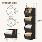 Homsorout Hanging Closet Organizer 4 Tier - Image 6