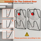 2 Pack Pot-Lid-Organizer, 4-Tier Pots and Pans Lid Organizer Under Cabinet - Image 5
