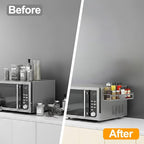 Magnetic Spice Rack for Refrigerator, 4 Pack Metal Magnetic Shelf Organizer for - Image 6