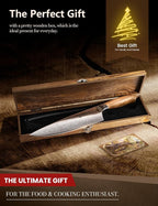 Damascus Chef Knife in Japanese Steel, 67-Layers Damascus Kitchen Knife - Image 7