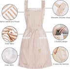 Funny Aprons for Women with Pockets, Kitchen Cooking Grilling Bbq Cute Chef - Image 7